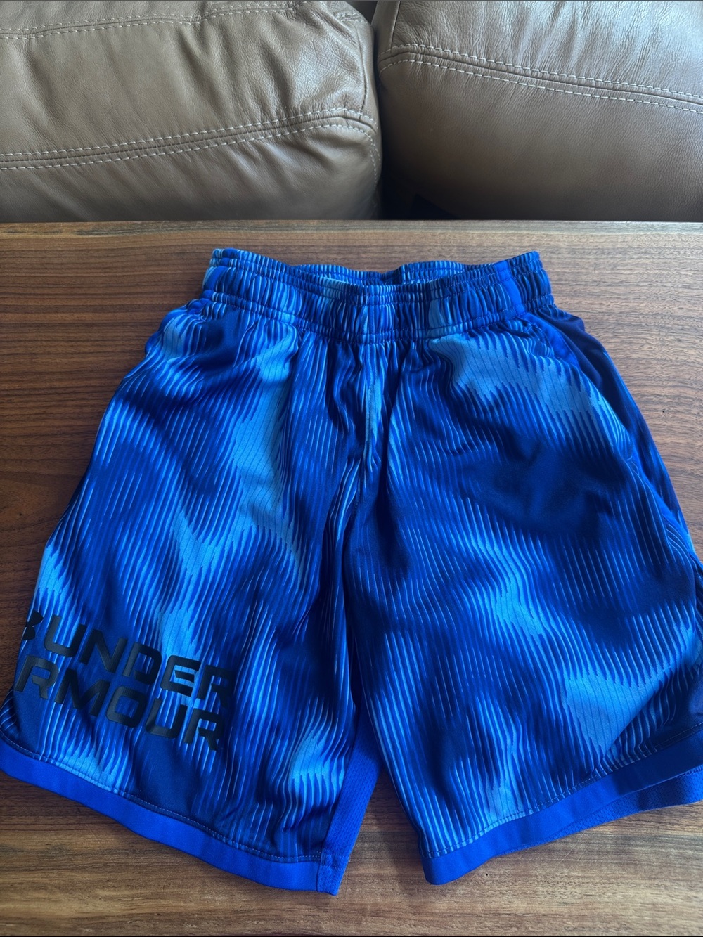 Under Armour boy’s Royal Blue Striped Performance Shorts